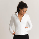 Sculpt Zip Jacket - Blanc