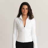Sculpt Zip Jacket - Blanc