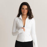 Sculpt Zip Jacket - Blanc