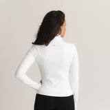 Sculpt Zip Jacket - Blanc