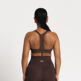 Lux Crossover Sports Bra - Espresso