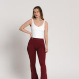 Lux Flare Pants - Burgundy