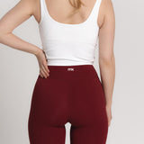 Lux Flare Pants - Burgundy