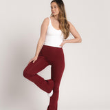 Lux Flare Pants - Burgundy