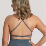 Sweat Strappy Back Bra - Sea Pine