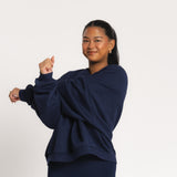 Oversized Crewneck - Navy