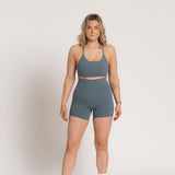 Sweat Biker Shorts - Sea Pine