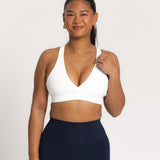 Lux Crossover Sports Bra - Blanc