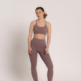 Sweat Leggings - Black Plum