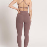 Sweat Leggings - Black Plum