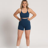 Sweat Biker Shorts - Midnight Blue