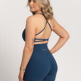 Sweat Biker Shorts - Midnight Blue