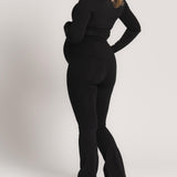 Lux Maternity Flare - Charcoal