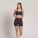 Sweat Biker Shorts - Coffee Bean