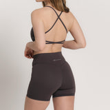 Sweat Biker Shorts - Coffee Bean