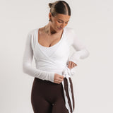 Soft Wrap Top - Blanc