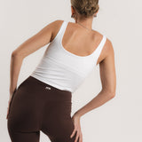 Lux Built-In Tank Top - Blanc