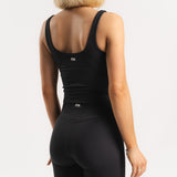 Lux Built-In Tank Top - Charcoal