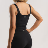 Lux Built-In Tank Top - Charcoal