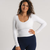 Lux Built-In Long Sleeve - Blanc