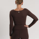 Lux Built-In Long Sleeve - Espresso