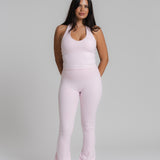 Shape Flare Pants - Baby Pink