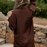 Paloma Flow shirt - Rich Brown