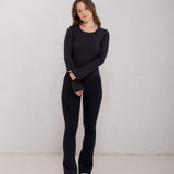 Lux Flare Pants - Charcoal