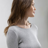 Sculpt Long Sleeve - Grey Melange