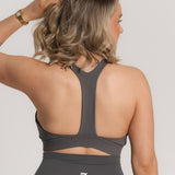 Lux Crossover Sports Bra - Shadow