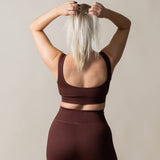 Soft Sports Bra - Coffee