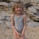 Kids solé swimsuit - light grey