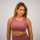 Sweat Crop Top - Coral