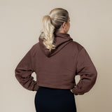 Cozy Cropped Hoodie - Cacao