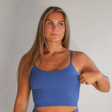 Stay Seamless Tank Top - Light Navy