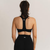 Lux Crossover Sports Bra - Charcoal