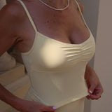 Flow Scrunch Tank Top - Butter Yellow