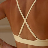 Flow V-Scoop Sports Bra - Butter Yellow