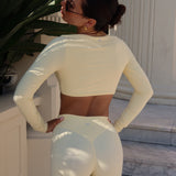 Flow V-Scoop Long Sleeve - Butter Yellow
