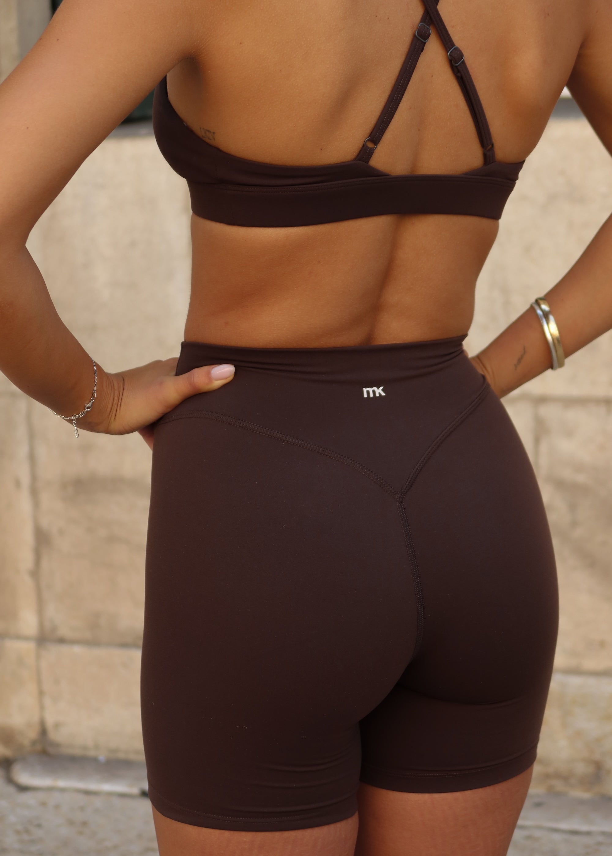 Flow Biker Shorts - Dark Cacao