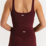 Lux Built-In Tank Top - Bordeaux
