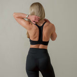 Lux Crossover Sports Bra - Charcoal