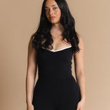 Flow Scrunch Tank Top - Charcoal/Blanc