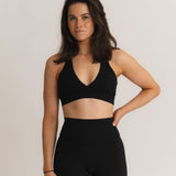 Lux Crossover Sports Bra - Charcoal