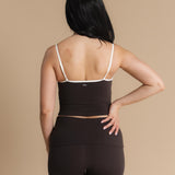 Flow Scrunch Tank Top - Dark Cacao/Ivory