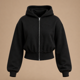 Flow Full Zip Hoodie - Black