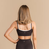 Flow Double Layer Sports Bra - Dark Cacao/Ivory