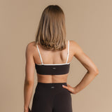Flow Scrunch Sports Bra - Dark Cacao/Ivory
