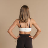 Flow Scrunch Sports Bra - Ivory/Dark Cacao