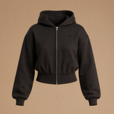 Flow Full Zip Hoodie - Dark Cacao